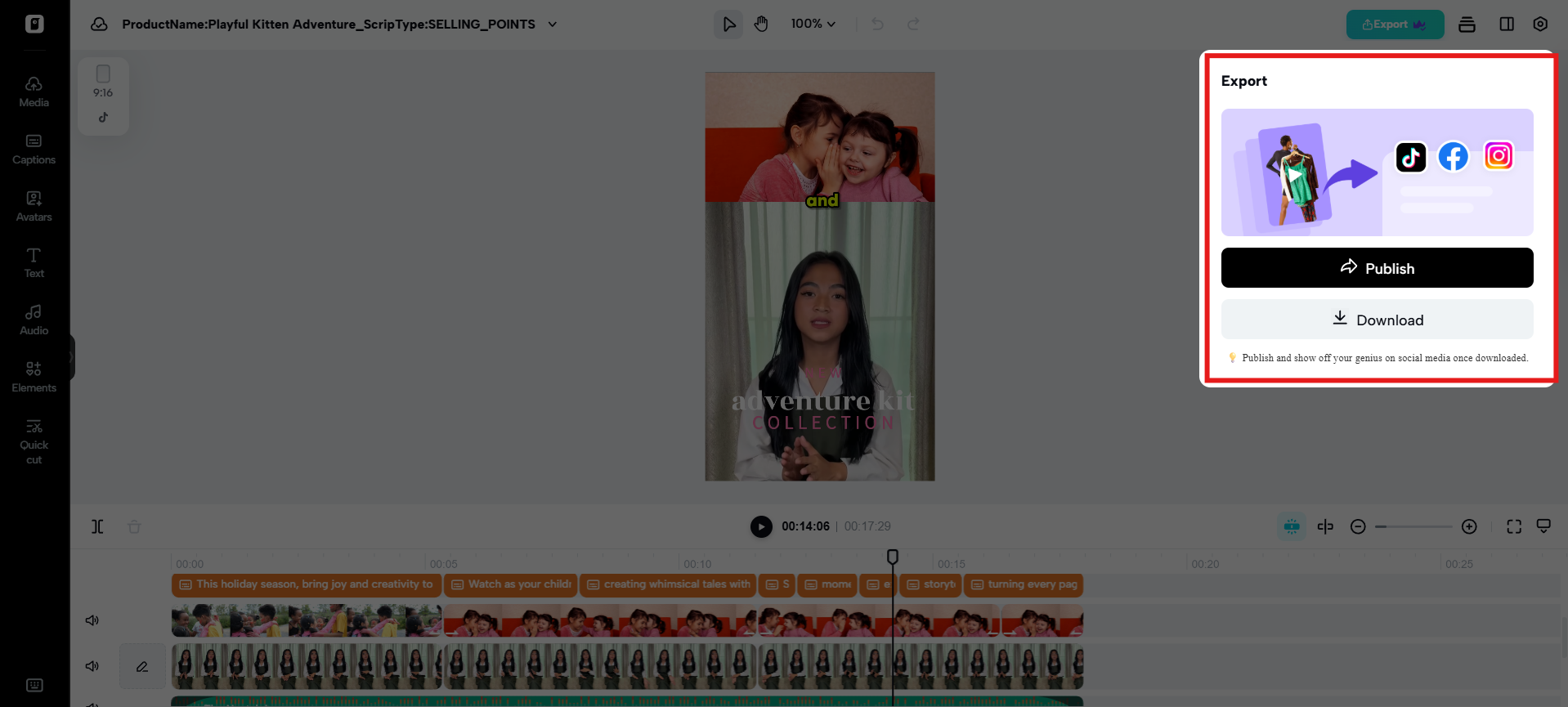 Videoyu dışa aktar