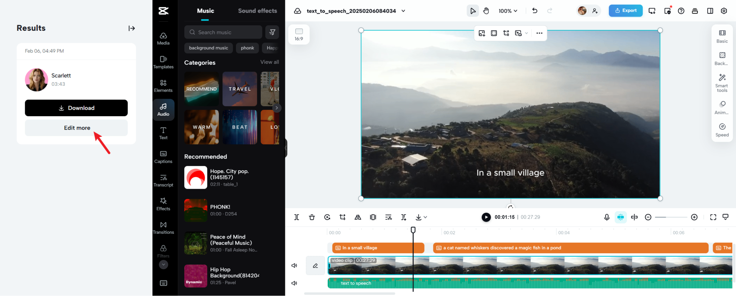 Seamless integration of video editing