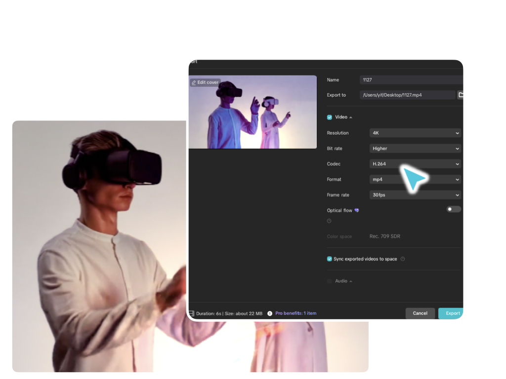 Export and Share