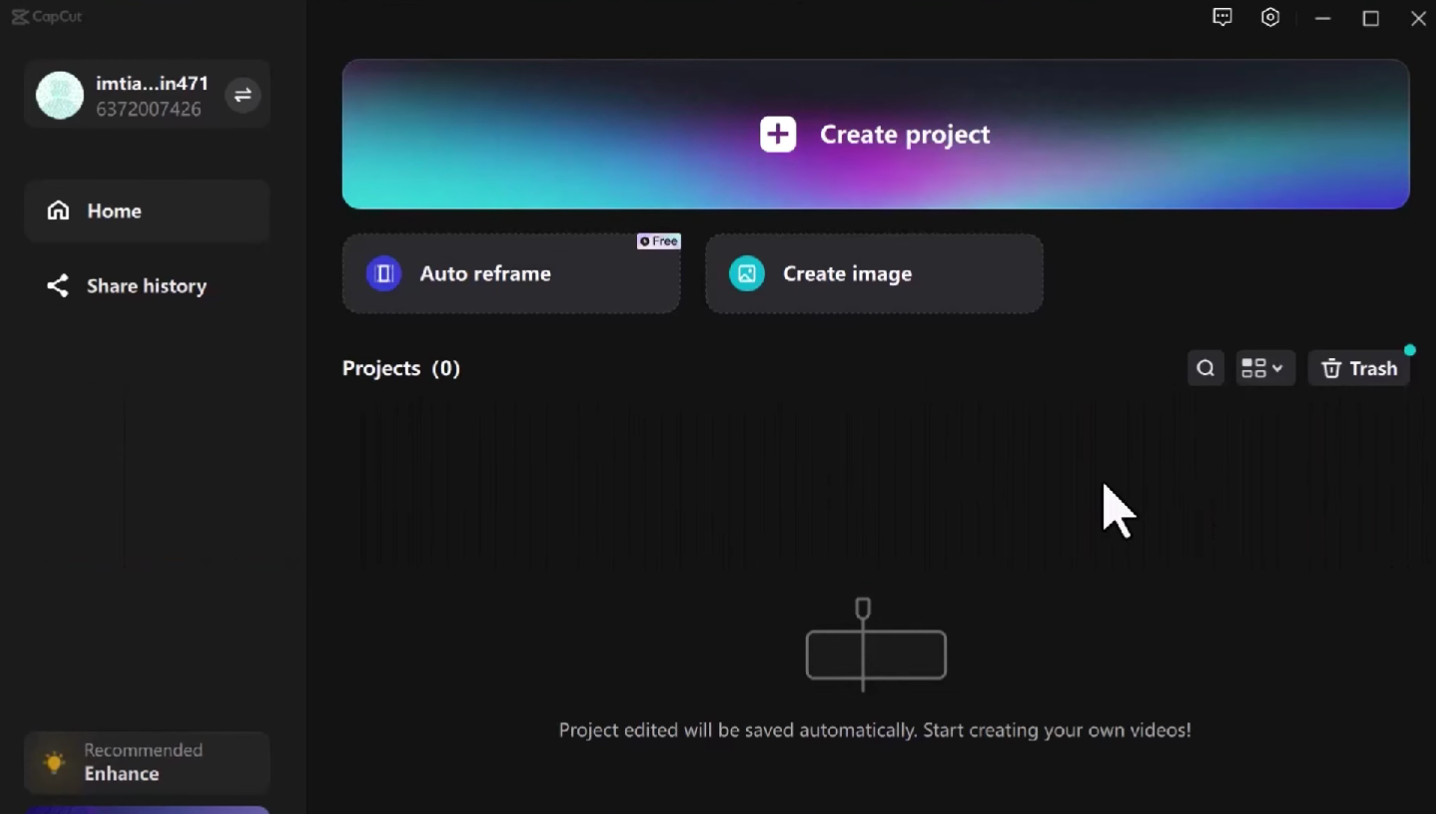 CapCut Desktop interface