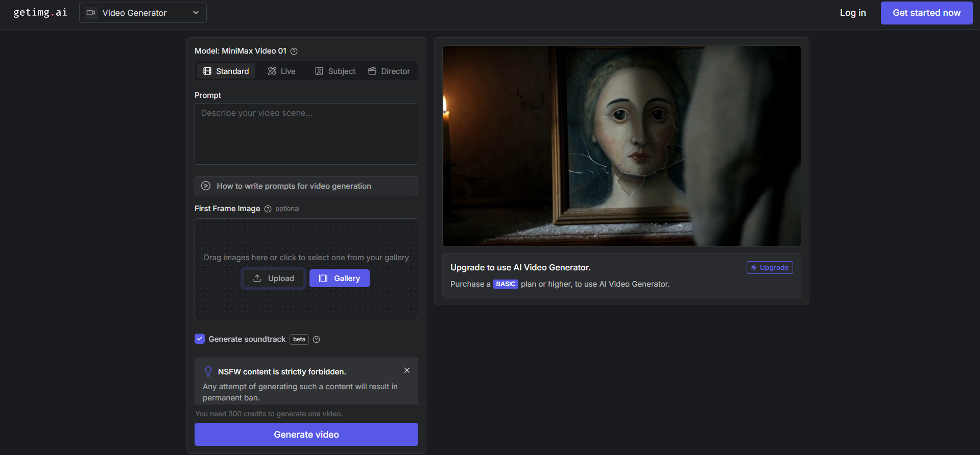 Getimg.ai interface