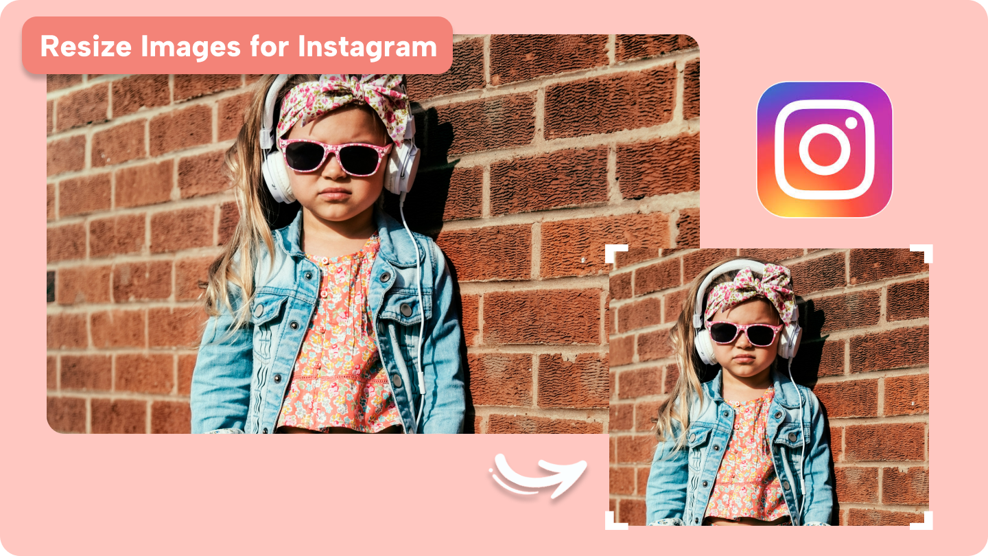 Bildgrößenanpassung für Instagram