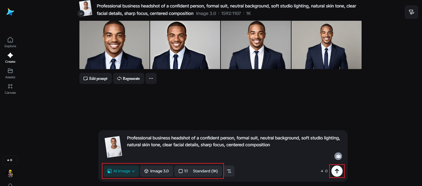 Maak gratis professionele portretten met AI