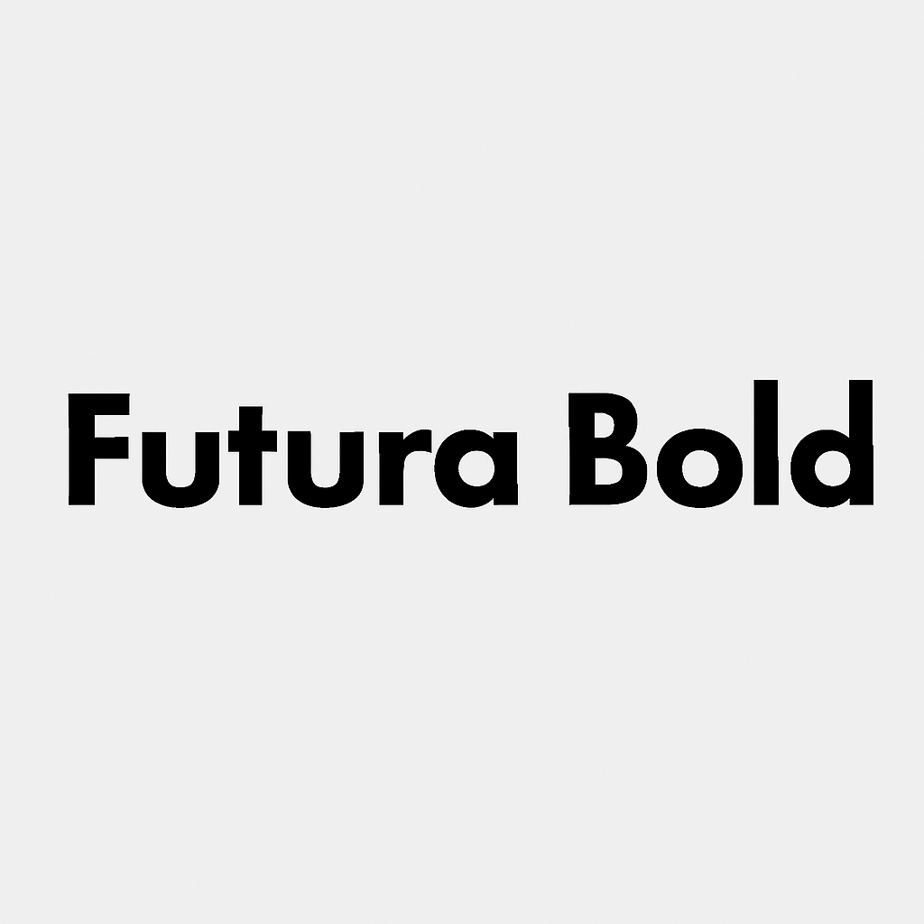 Futura Bold font style