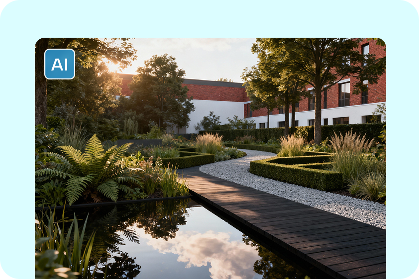 صمم مساحات خارجية احترافية تجذب العملاء