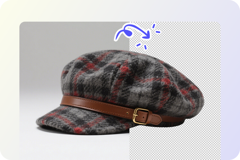 Different hat styles visualized on models before release.