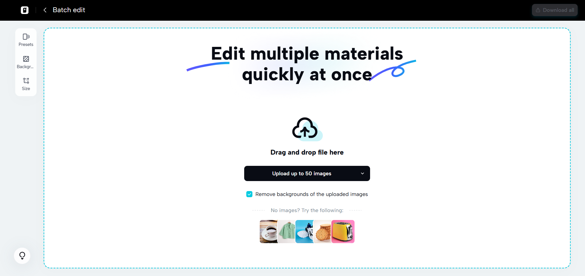 Batch edit feature