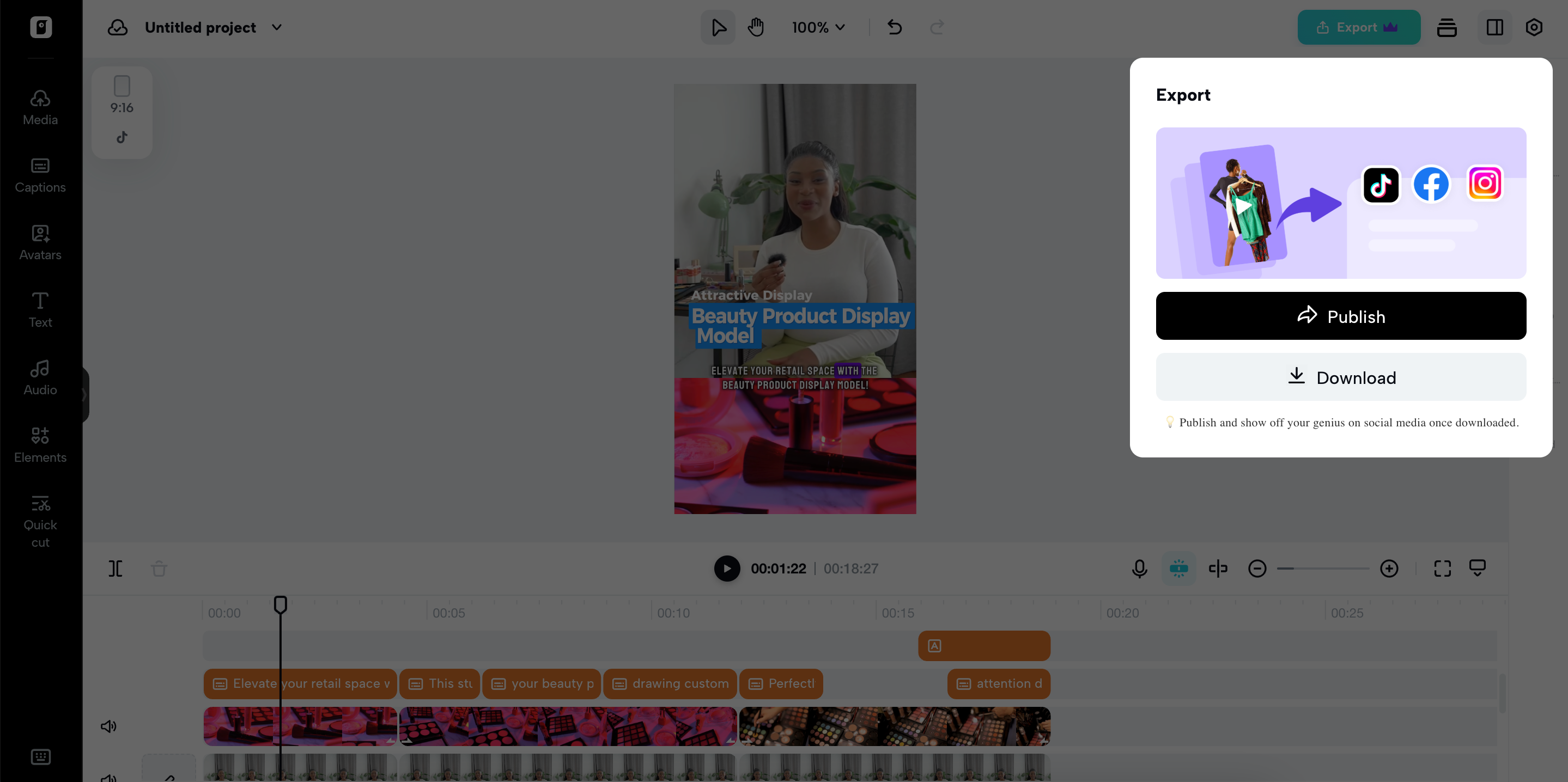 Export your video
