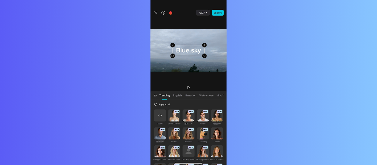 CapCut App's interface