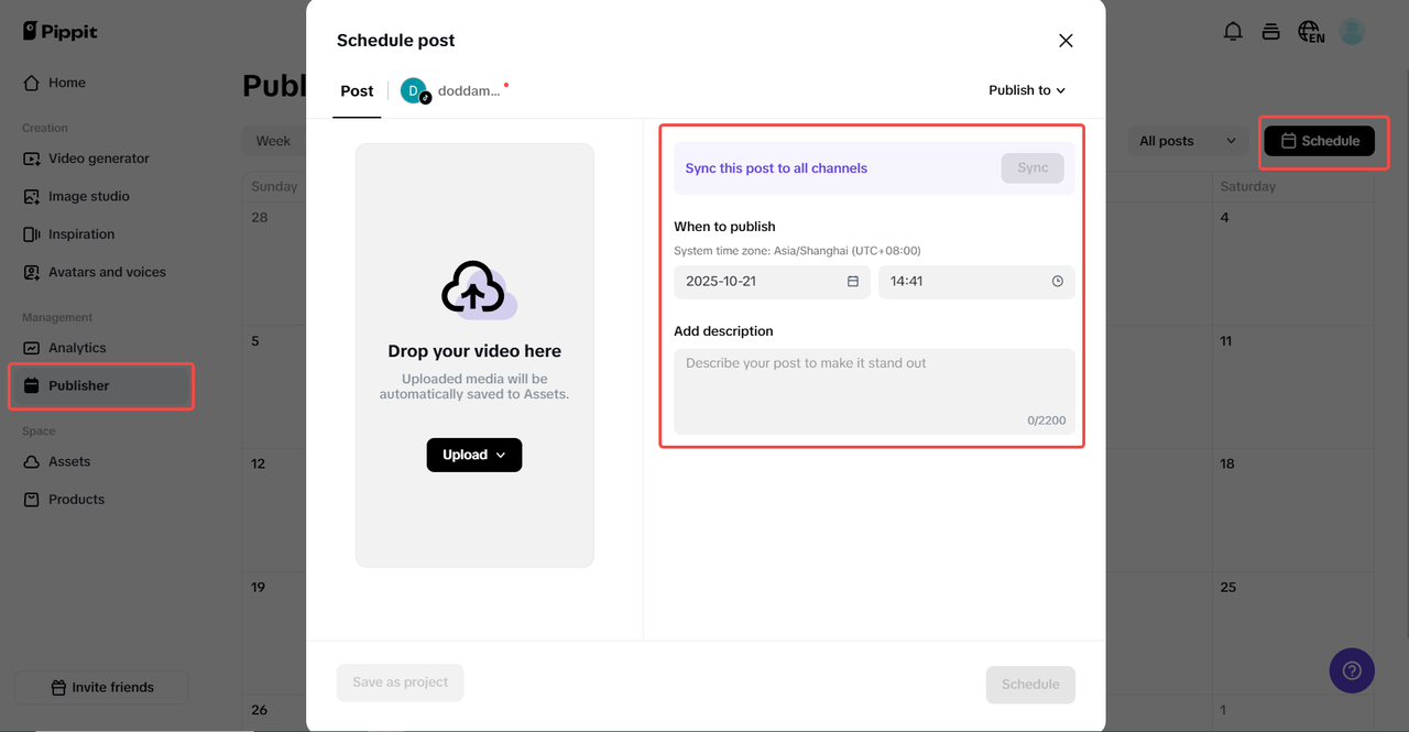 Posting lebih pintar dengan penjadwalan AI