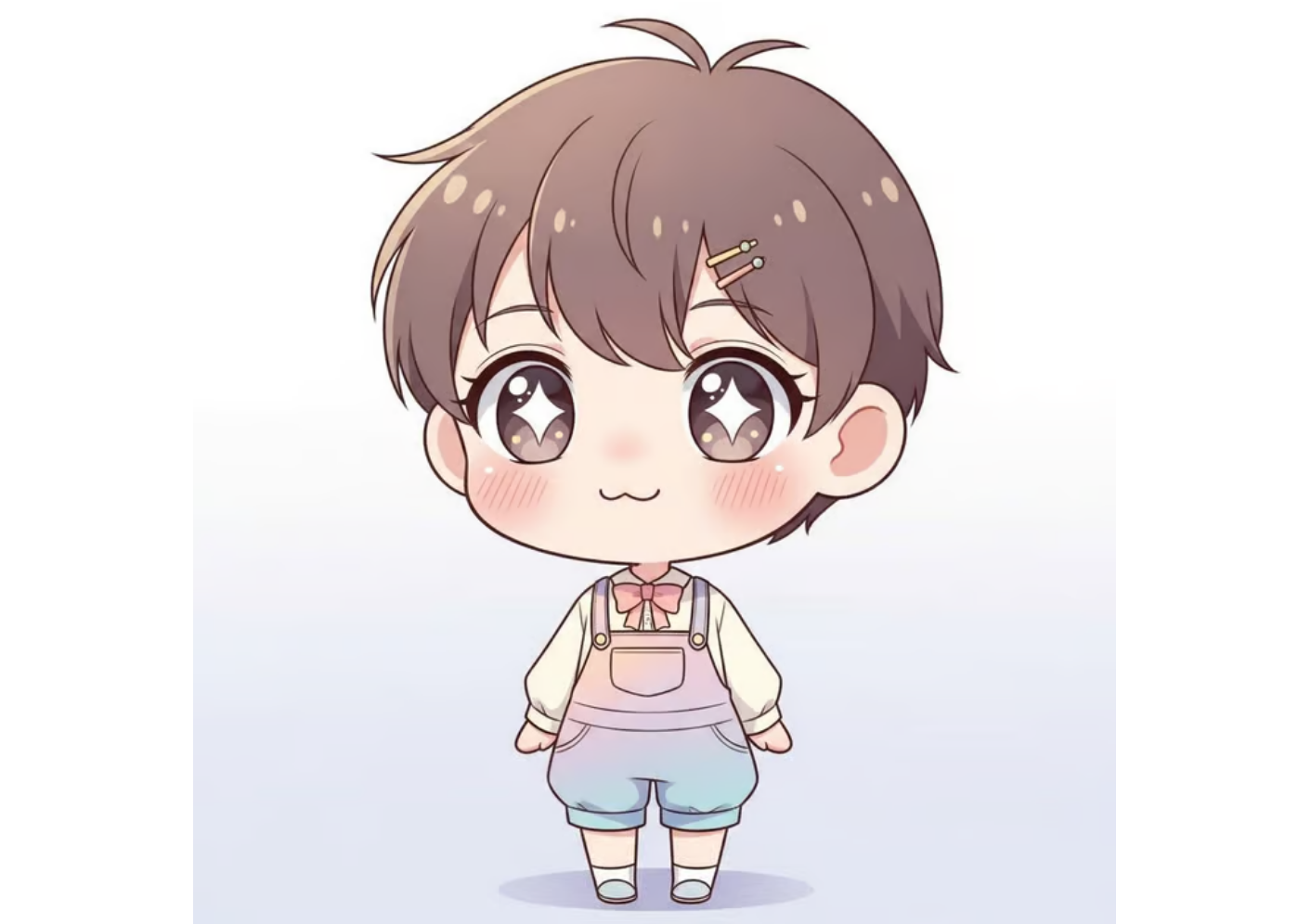 Adorabile foto profilo in stile chibi con occhi grandi