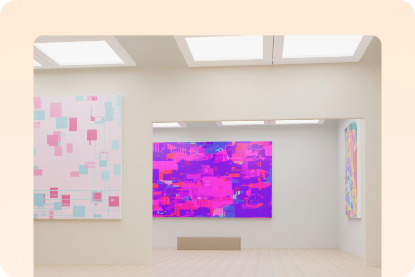 Usa il generatore AI di immagini in video di CapCut Web per esposizioni di arte digitale.