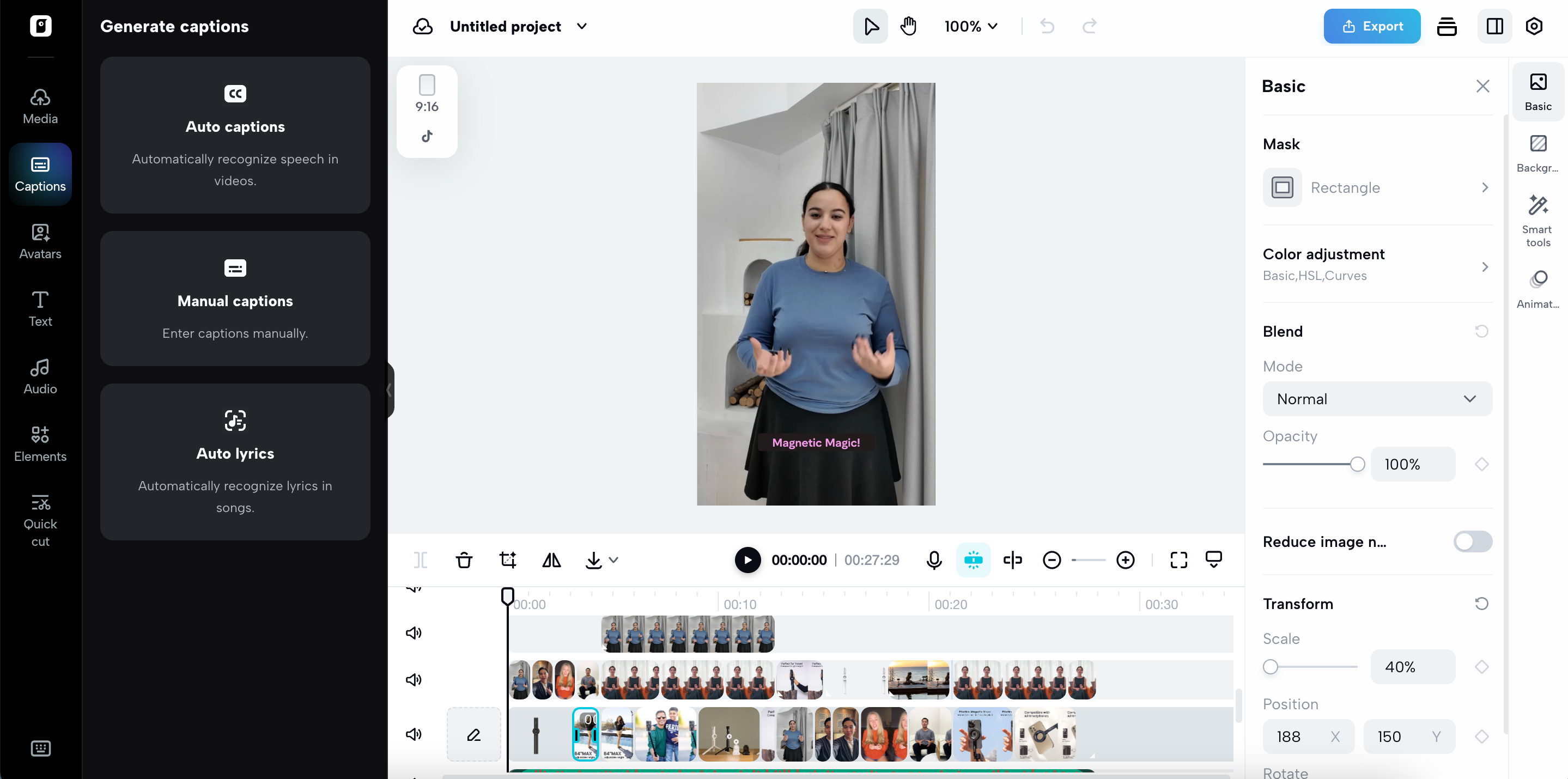Advance editing tools