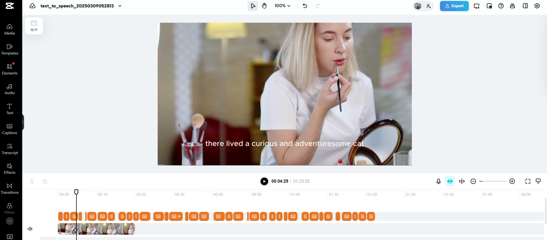 Video/audio editor