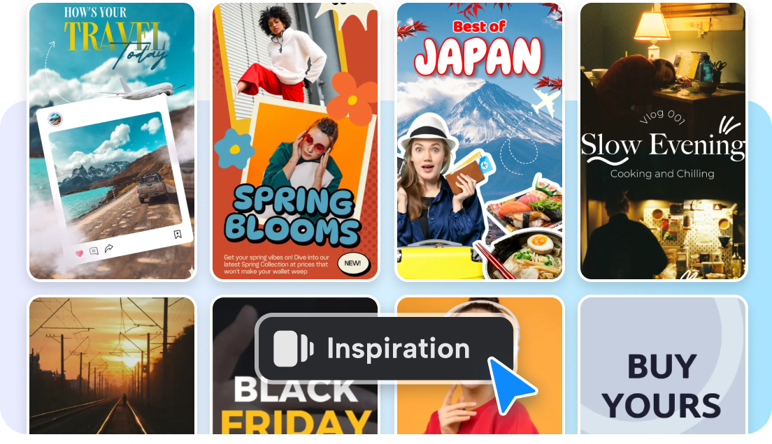 Diverse templates for creative edits in CapCut's photo editor