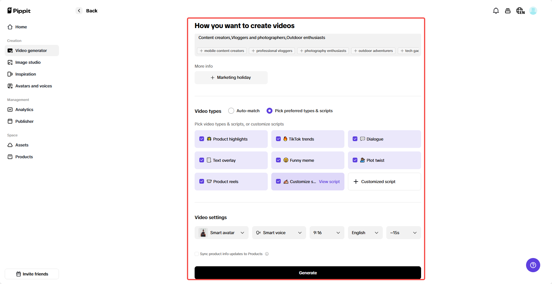 Add product details