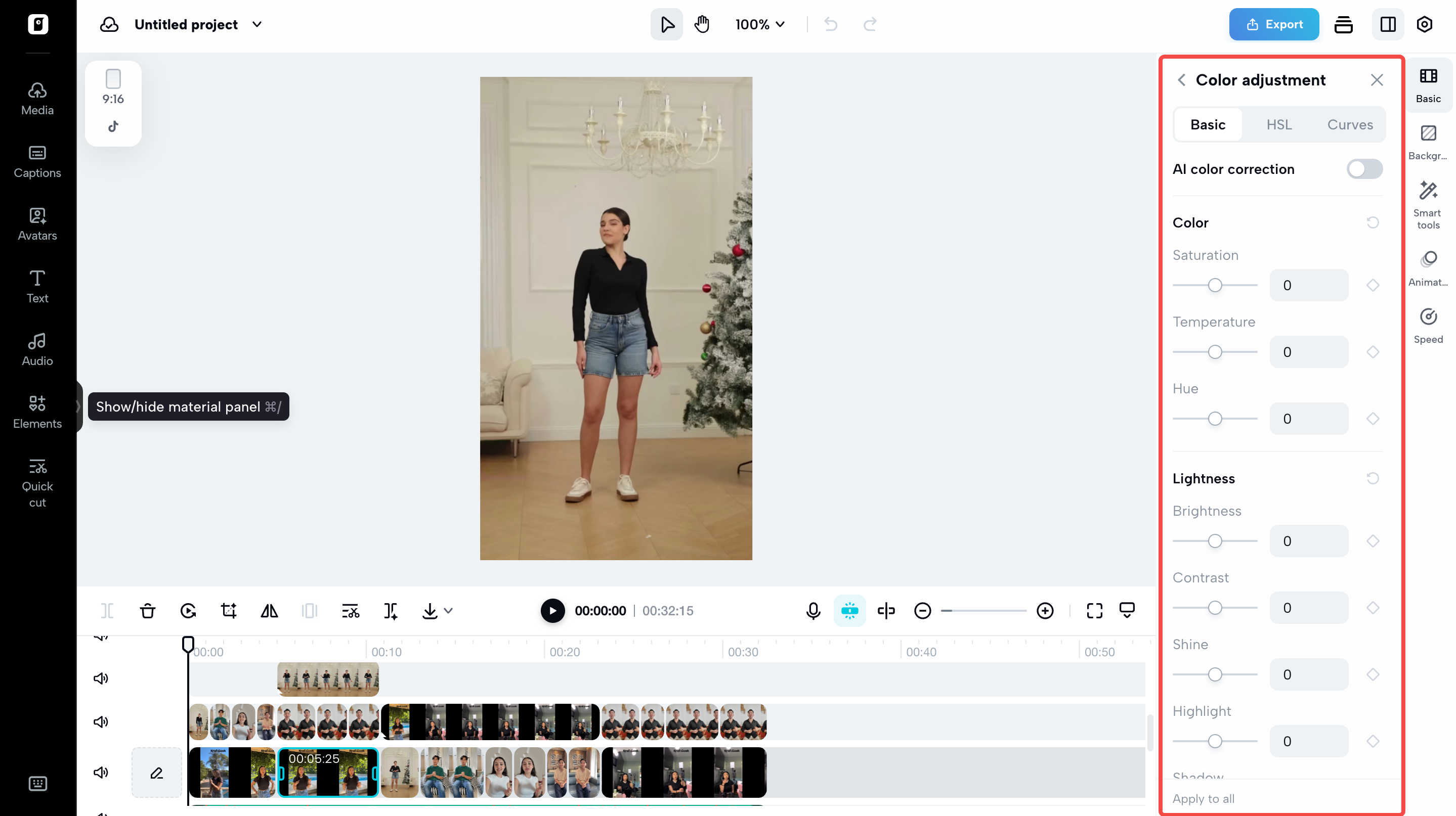 One-click enhancement