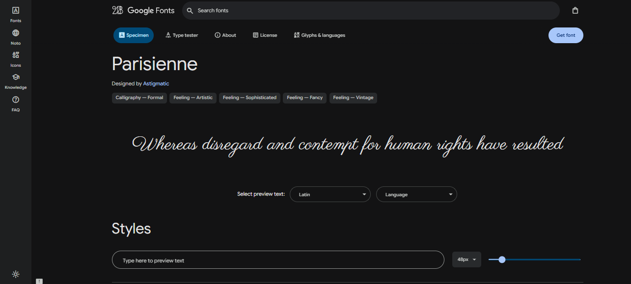 Google Fonts