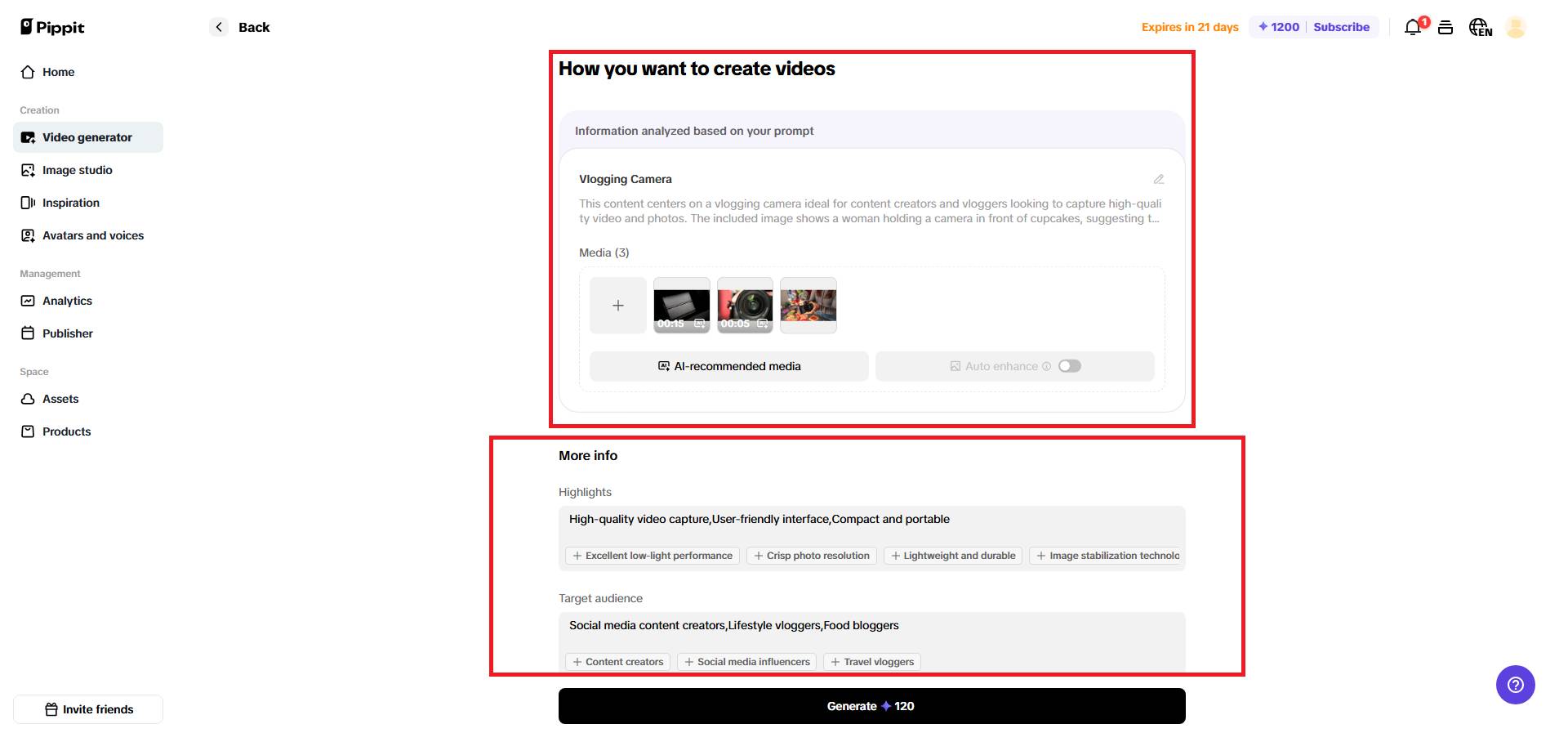 Enter video details
