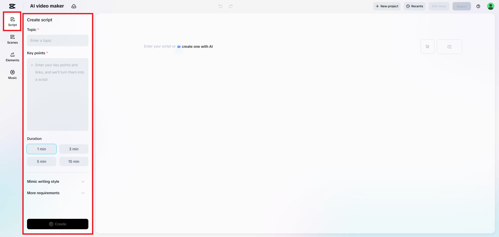 Generate your script