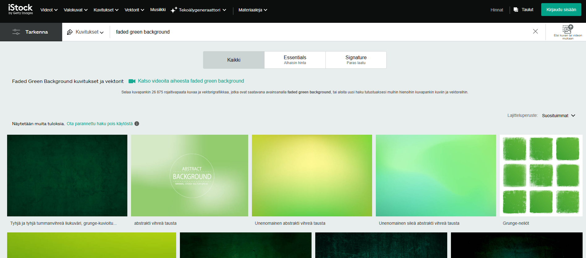 Giao diện iStock