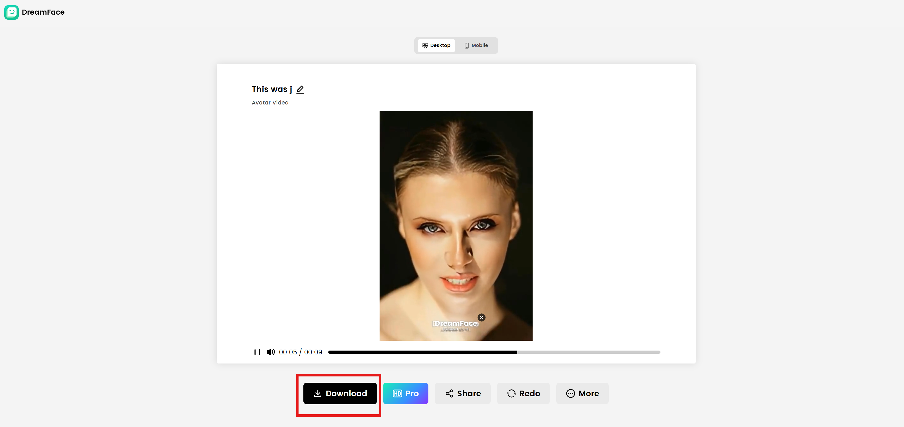 Dreamface for pc