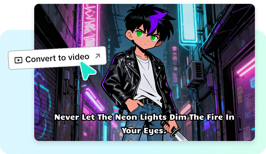 Converting comics to video