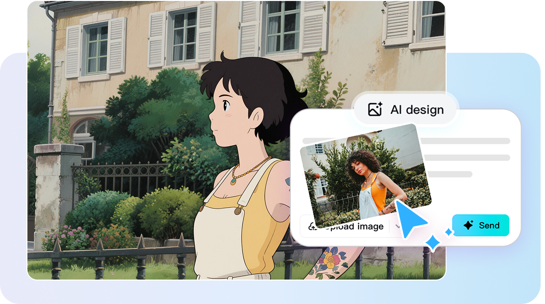 המר תמונות לאמנות בסגנון סטודיו ג'יבלי.