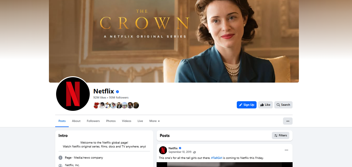 Exemplo de marketing da Neflix