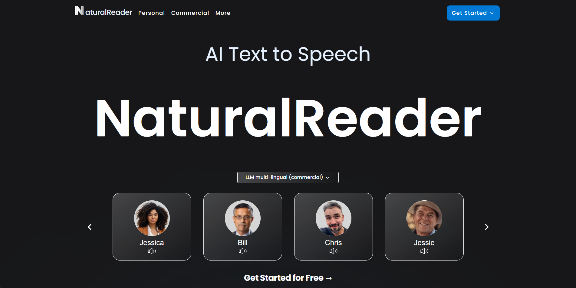 Natural Reader homepage