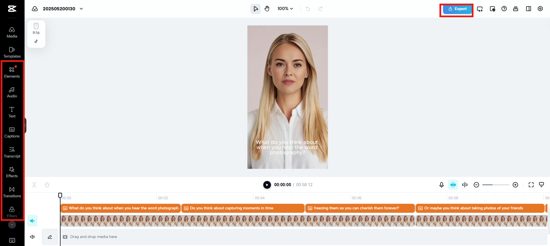 Fine-tune and export video