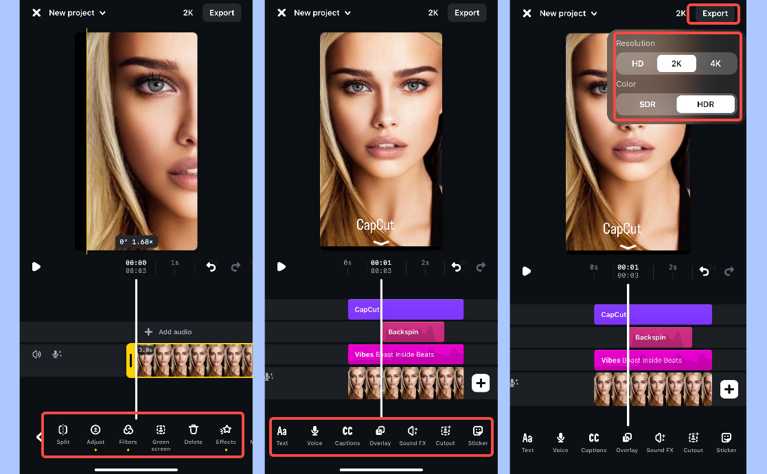 Edit a video using the Edits app