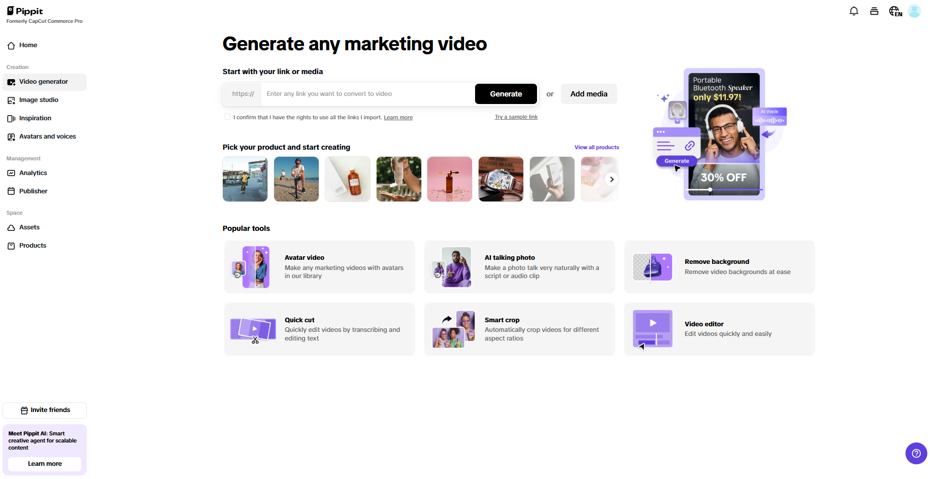 AI video generator