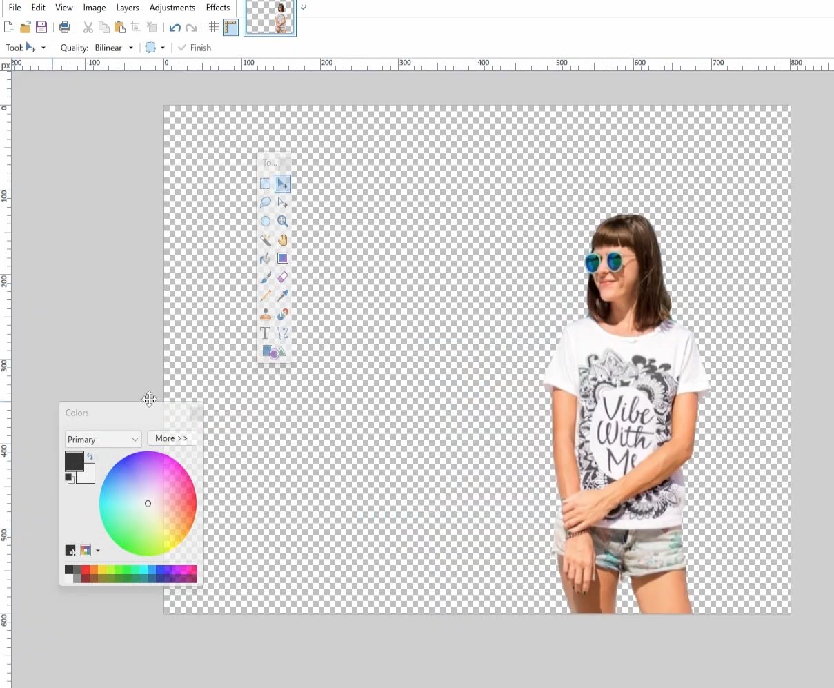 Paint.NET background remover