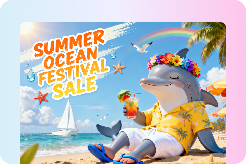 3D poster featuring strong brand visuals