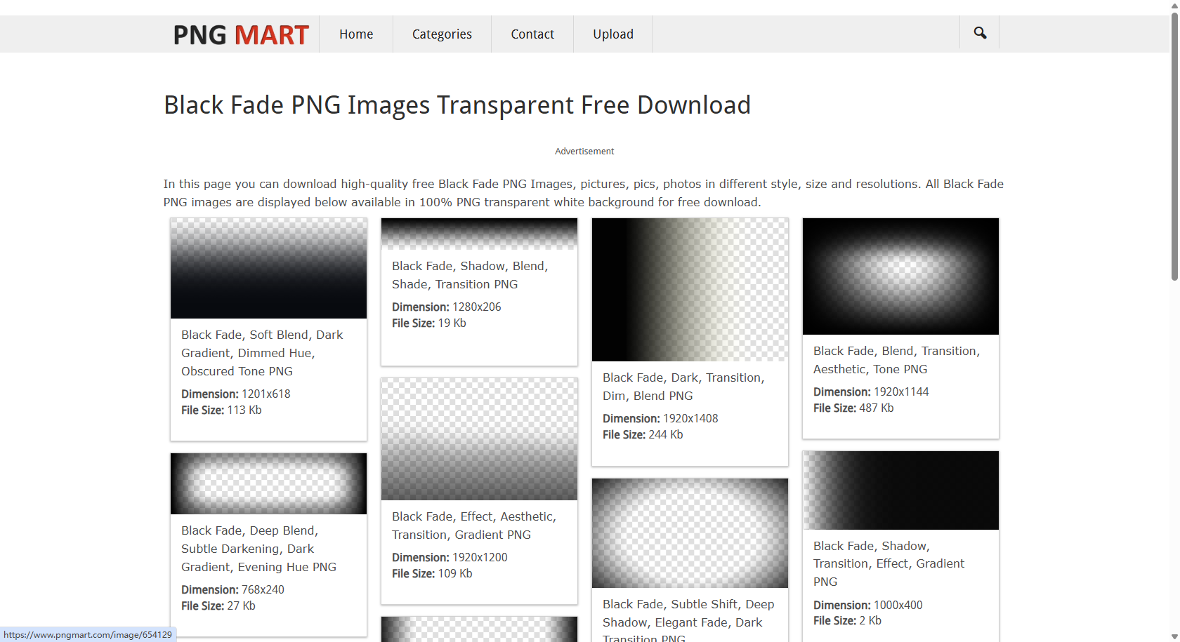 PNG Mart black fade background interface