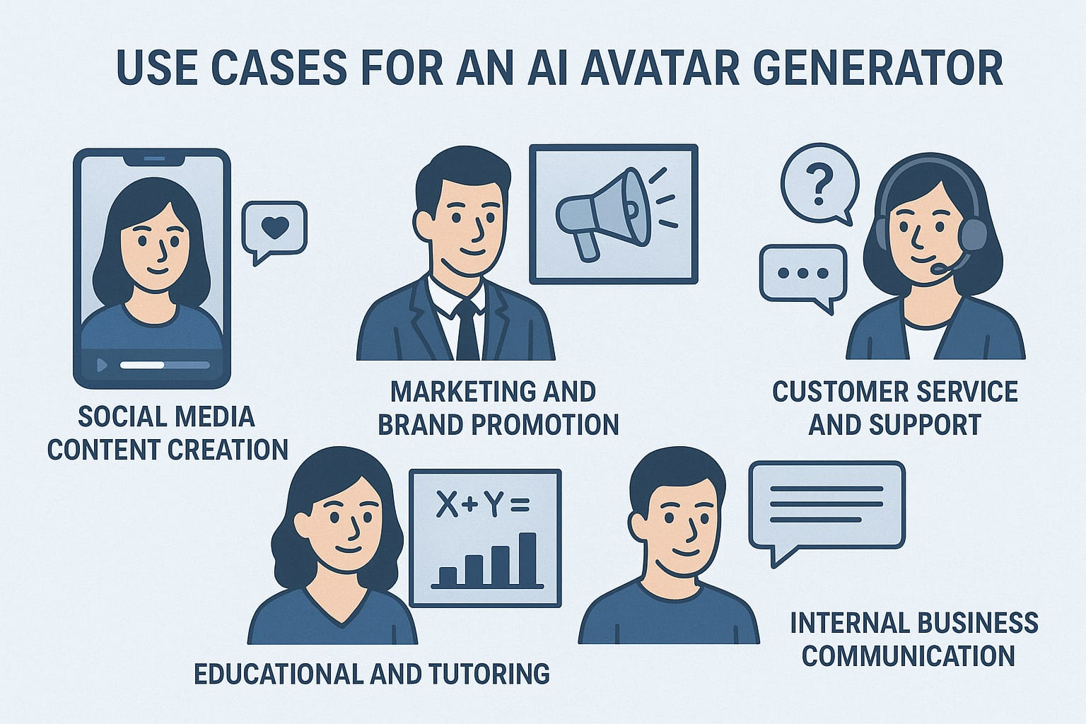 Applications of AI avatar generators