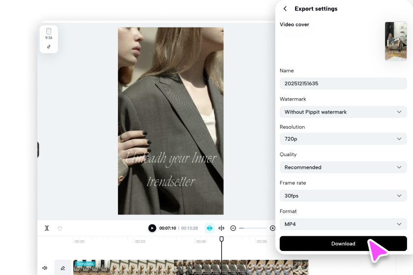 Eksport atau terbitkan video