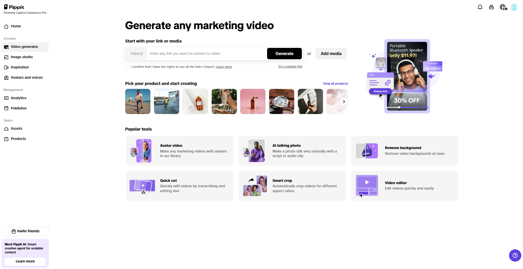 One-click video generation