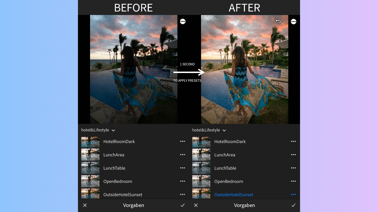 Lightroom mobile filters