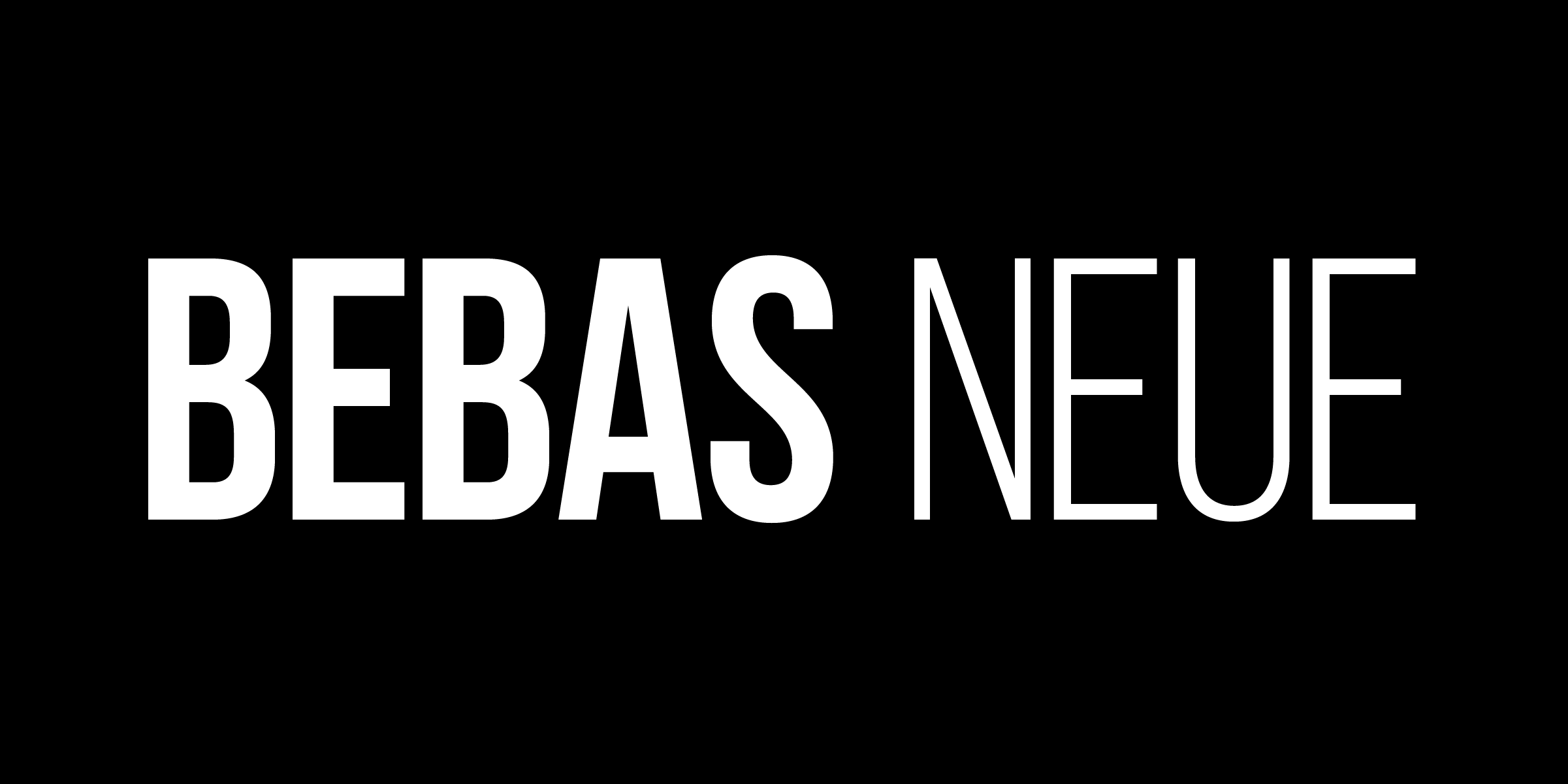 Bebas Neue font style