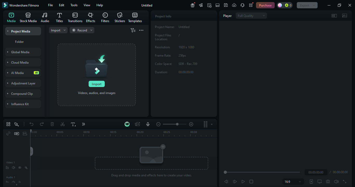 Filmora AI interface