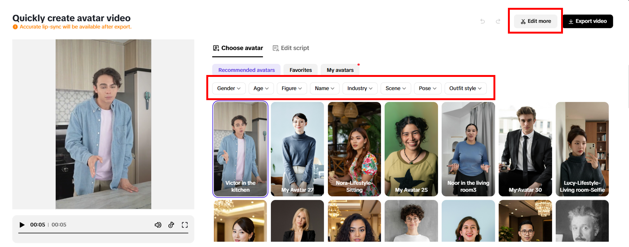 Sesuaikan avatar anda