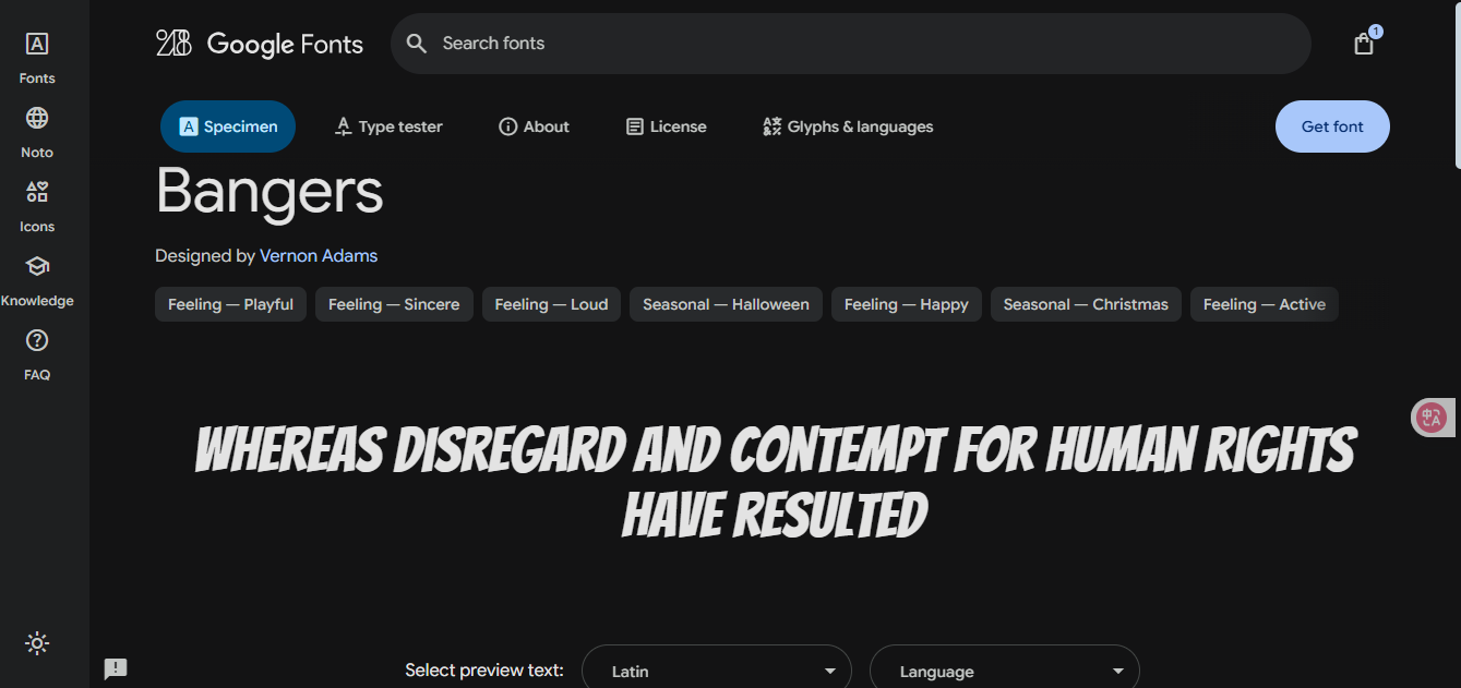 Google Fonts
