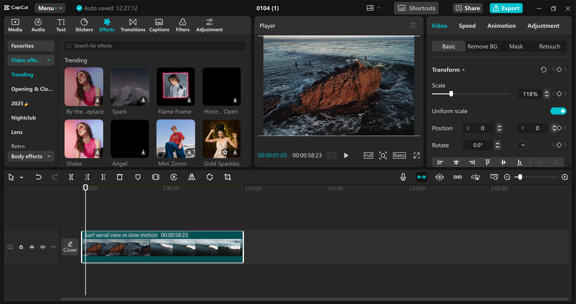 Interfața editorului video CapCut desktop - un instrument perfect pentru crearea de conținut video în formă scurtă