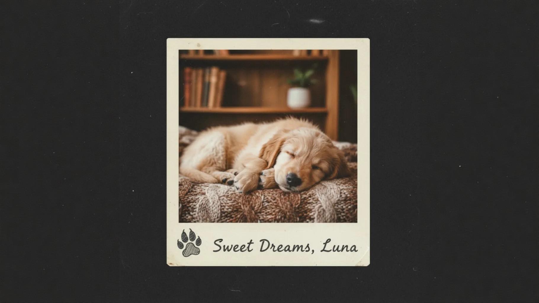Polaroid pet picture