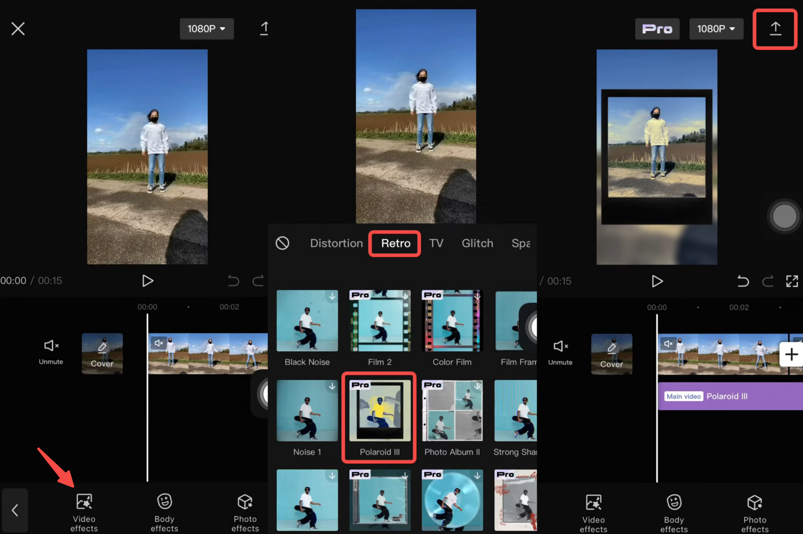 Cara mudah untuk menambahkan filter Polaroid lama ke video di ponsel
