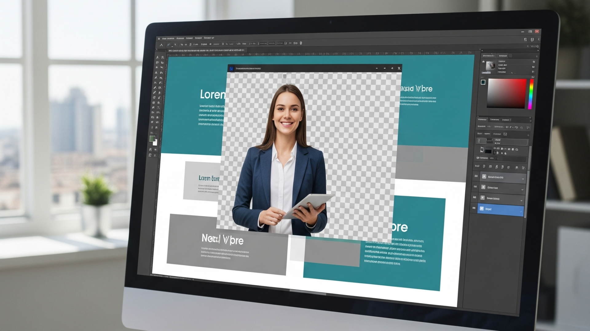 Use image background removers to design marketing materials