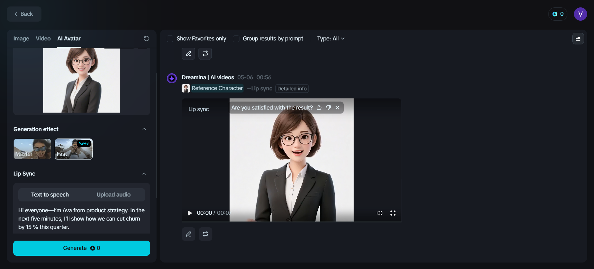 Animate your AI avatar