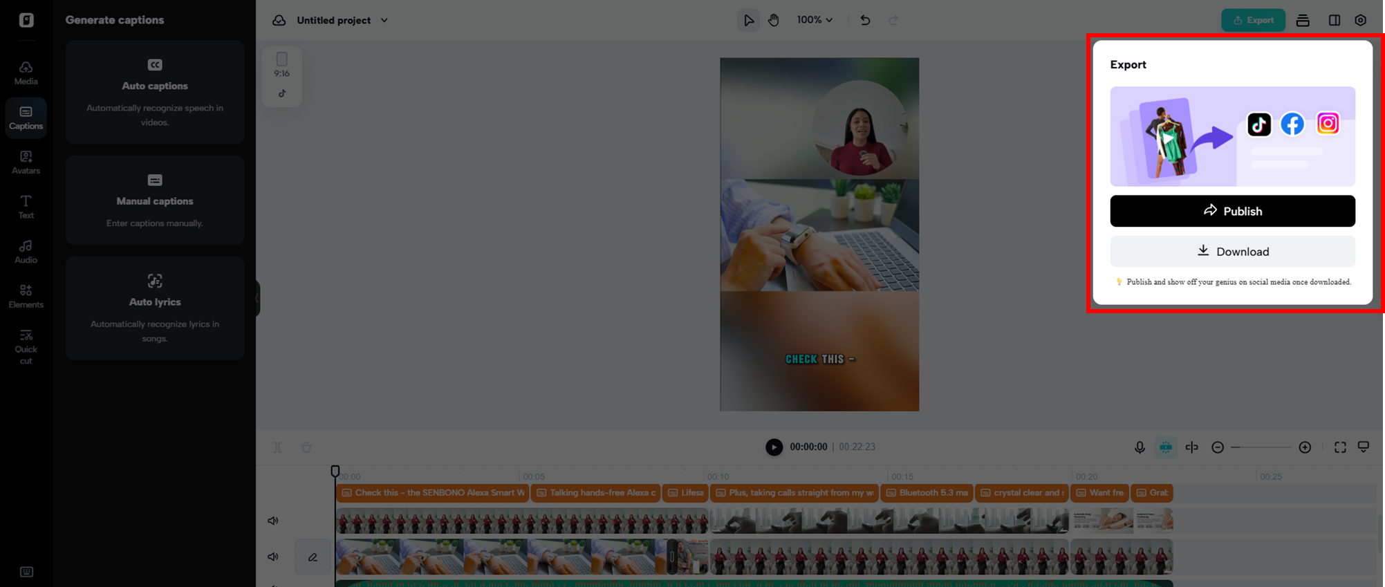 Download your video